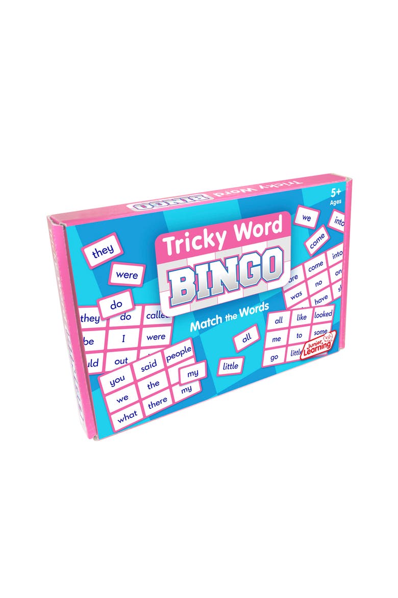 Tricky Word Bingo Educational Learning Game Match The Words, Alternate, color, Multicolored