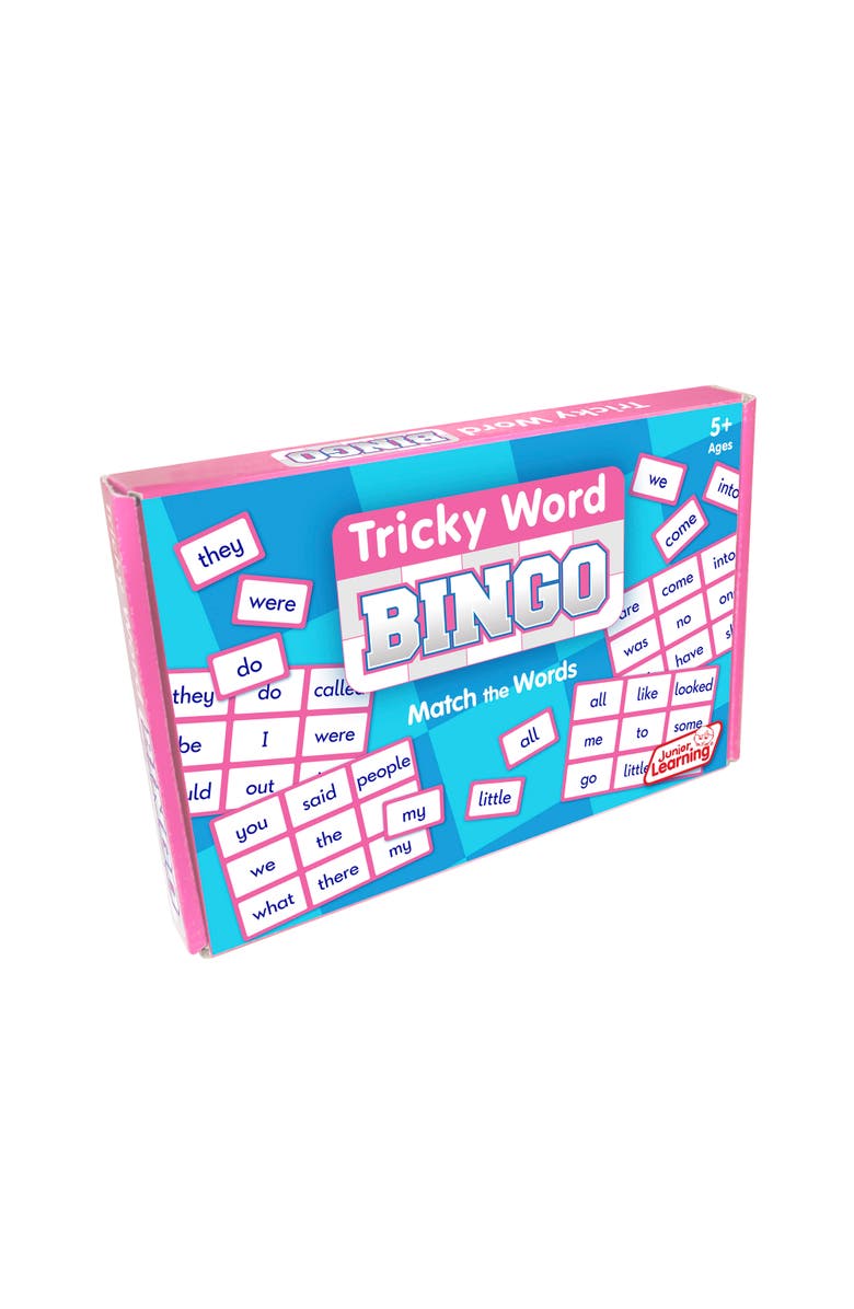 Junior Learning Tricky Word Bingo Educational Learning Game Match The Words, Alternate, color, Multicolored
