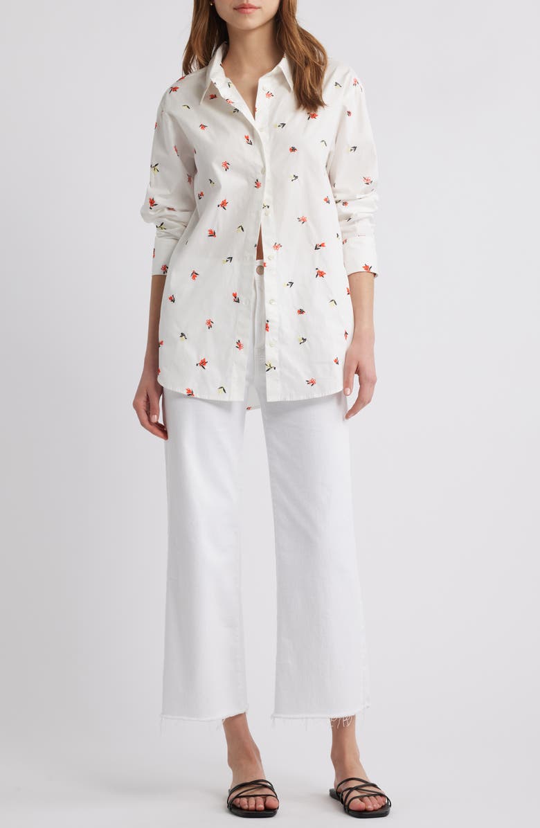 Solid & Striped The Obert Embroidered Shirt, Alternate, color, Brule