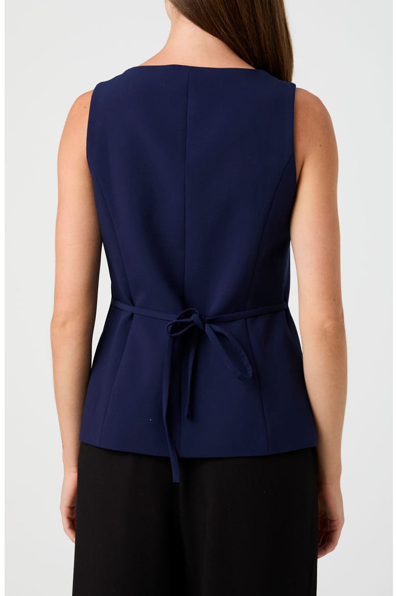 Square Neck Suiting Vest, Alternate, color, NIGHT