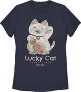 Lost Gods Women's Lost Gods Lucky Cat on Your Side  Graphic T-Shirt