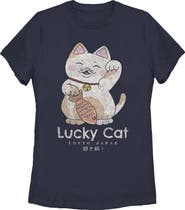Lost Gods Women's Lost Gods Lucky Cat on Your Side Graphic T-Shirt