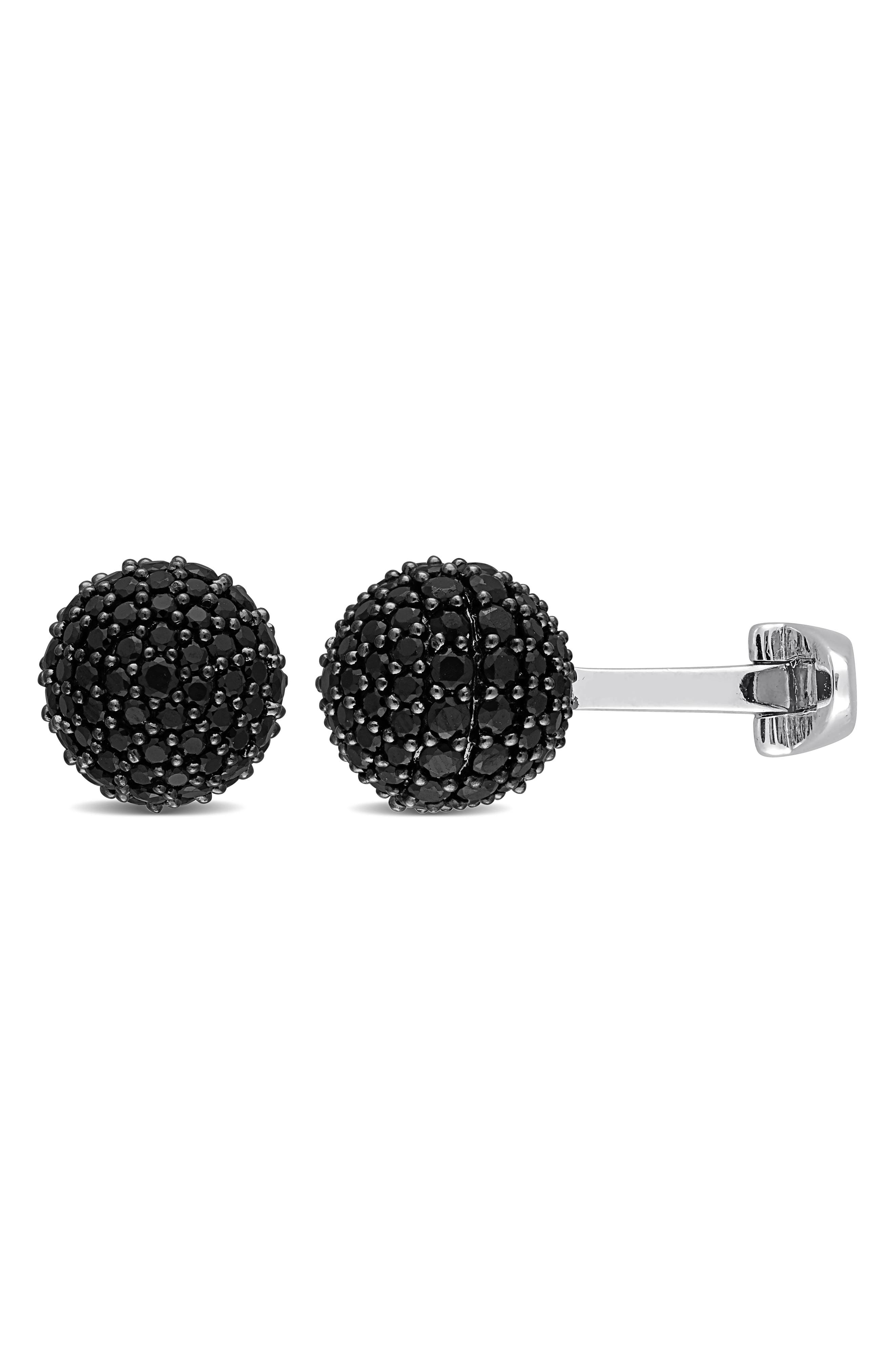 DELMAR Black Spinel Cuff Links