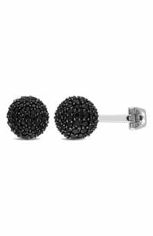 DELMAR Black Spinel Cuff Links