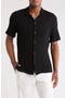 Textured Knit Camp Shirt