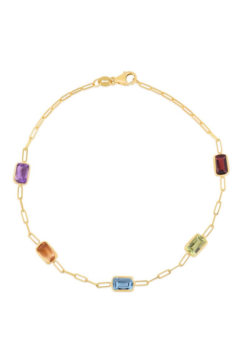 14K Yellow Gold Paperclip Chain Bracelet, Main, color, YELLOW GOLD