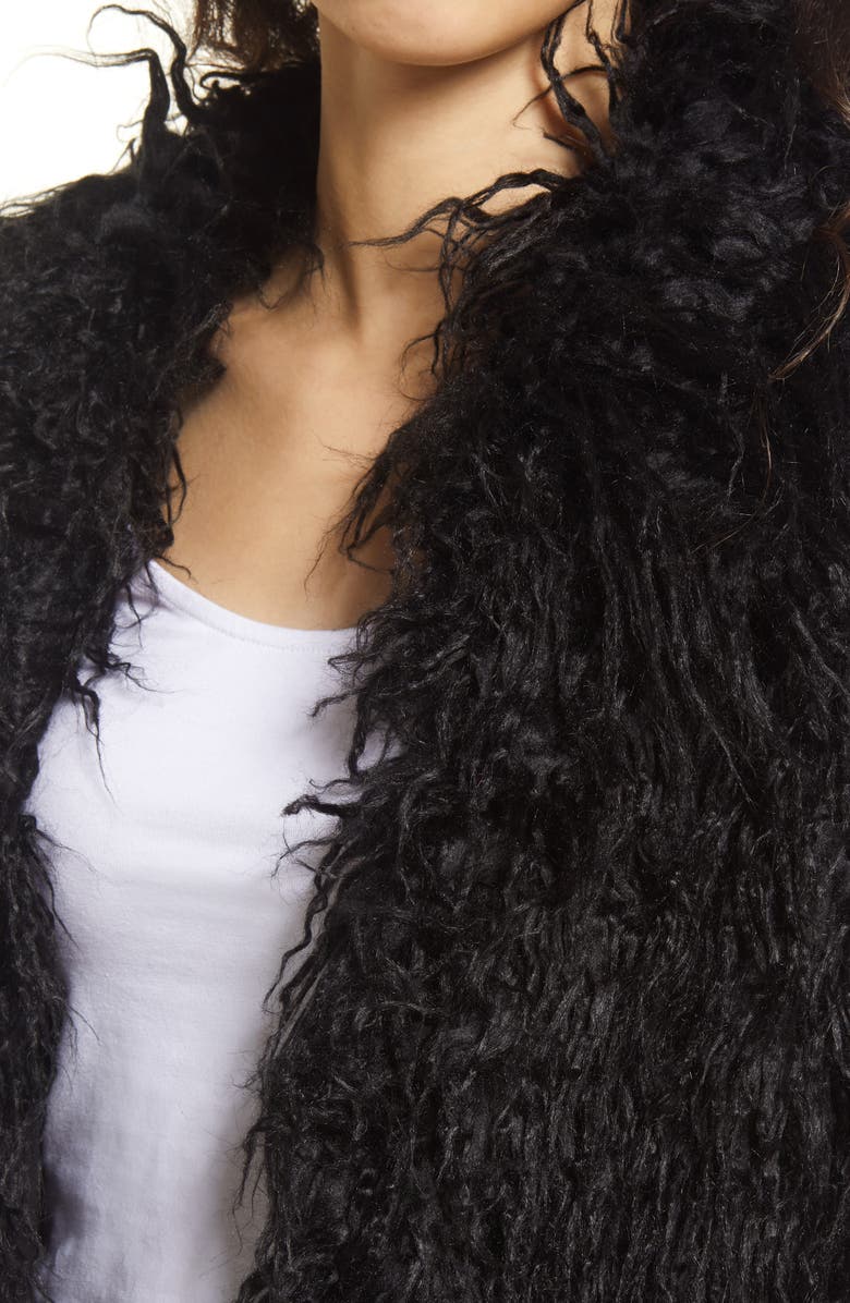 BLANKNYC Faux Fur Crop Jacket, Alternate, color, 