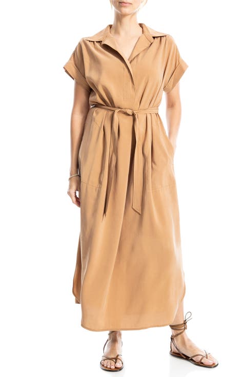 Short Sleeve Maxi Shirtdress