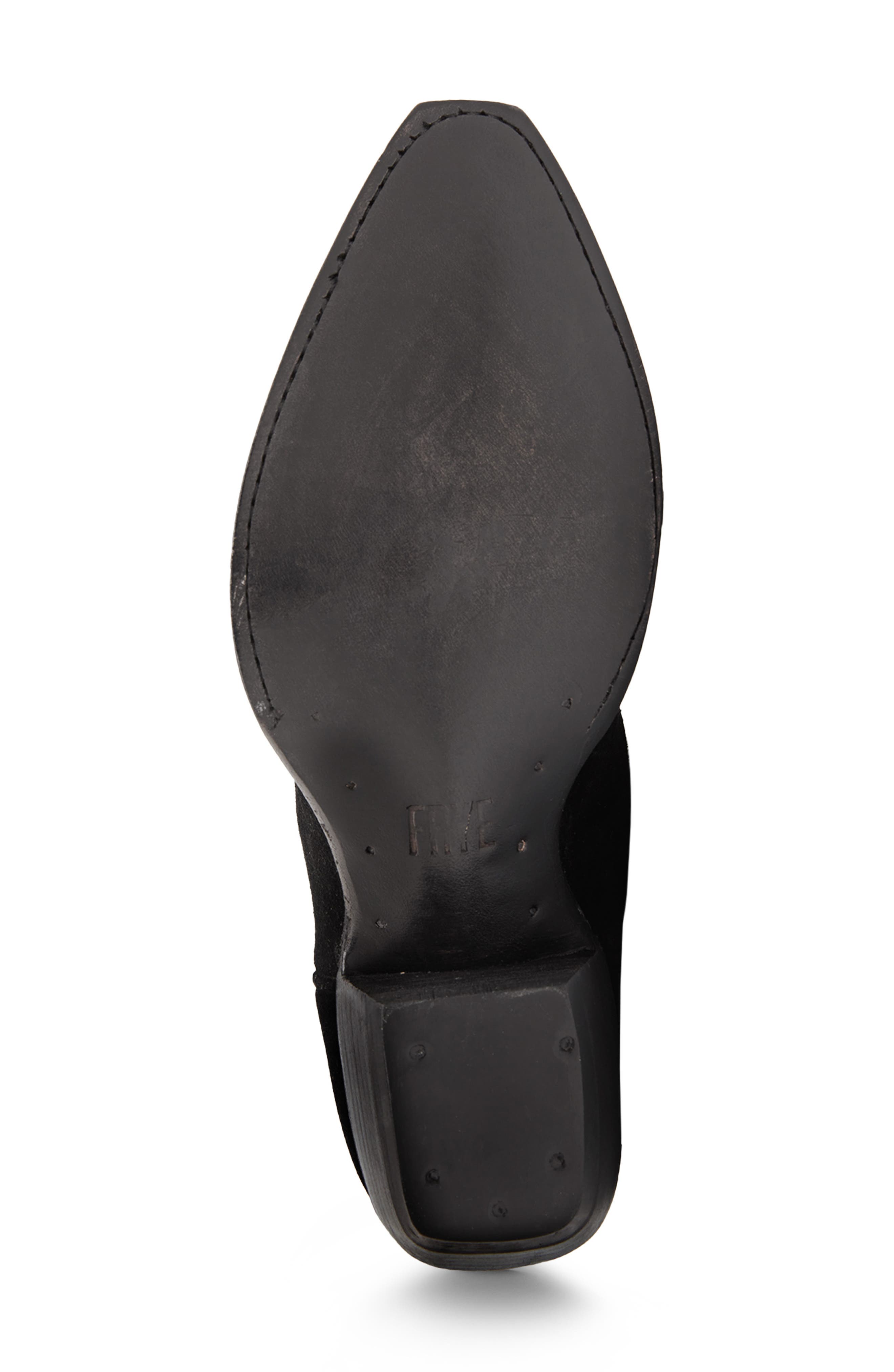 Frye Sacha Stud Western Boot, Alternate, color, Blac