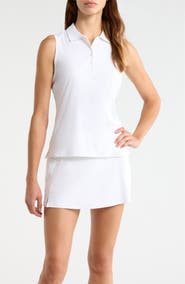 G/FORE Sleeveless Stretch Golf Polo Top