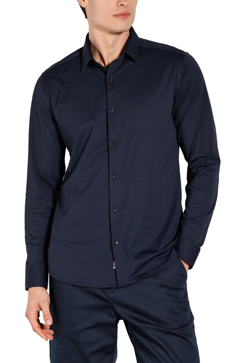 URBAN PERFORMANCE Long Sleeve Everyday Tech Shirt, Main, color, Navy