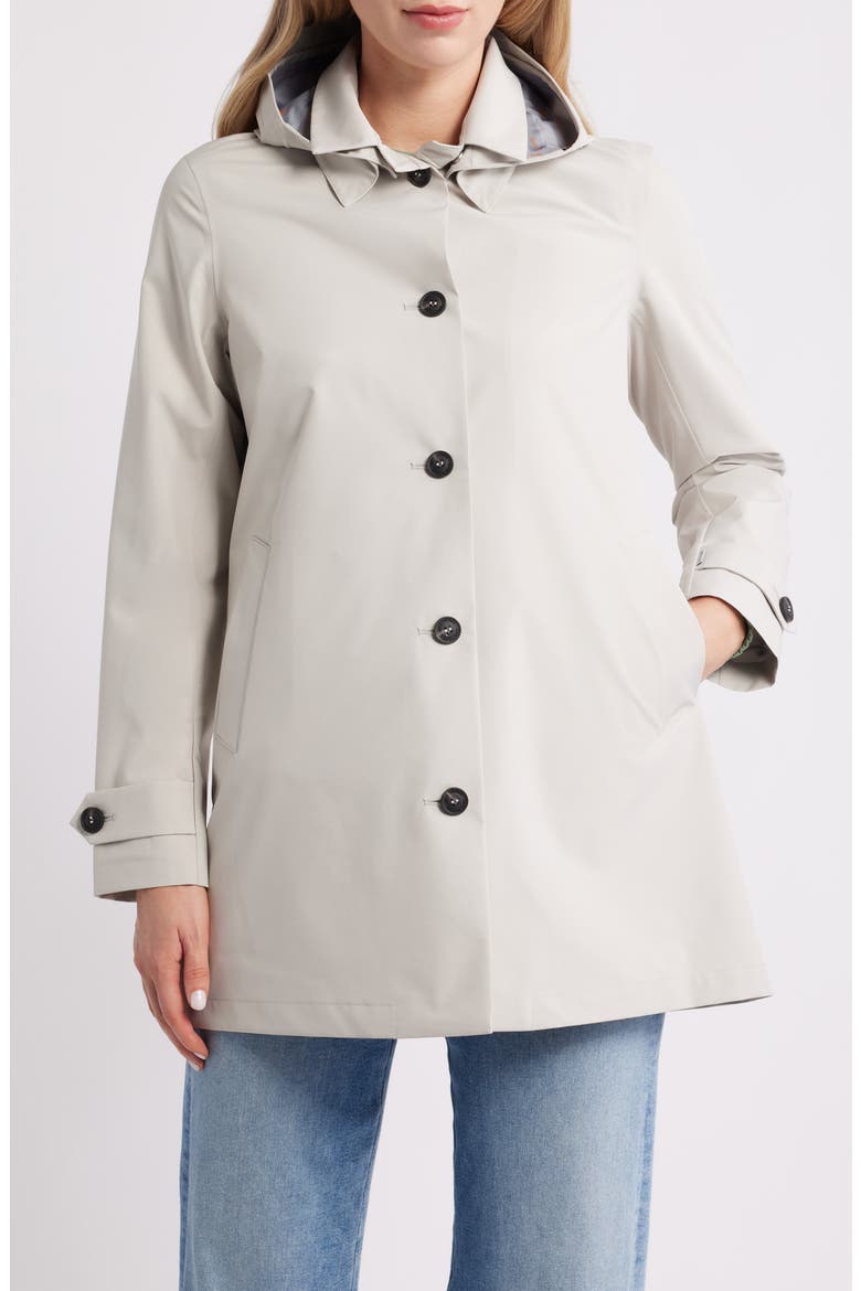 April Water Repellent Raincoat, Main, color, RAINY BEIGE