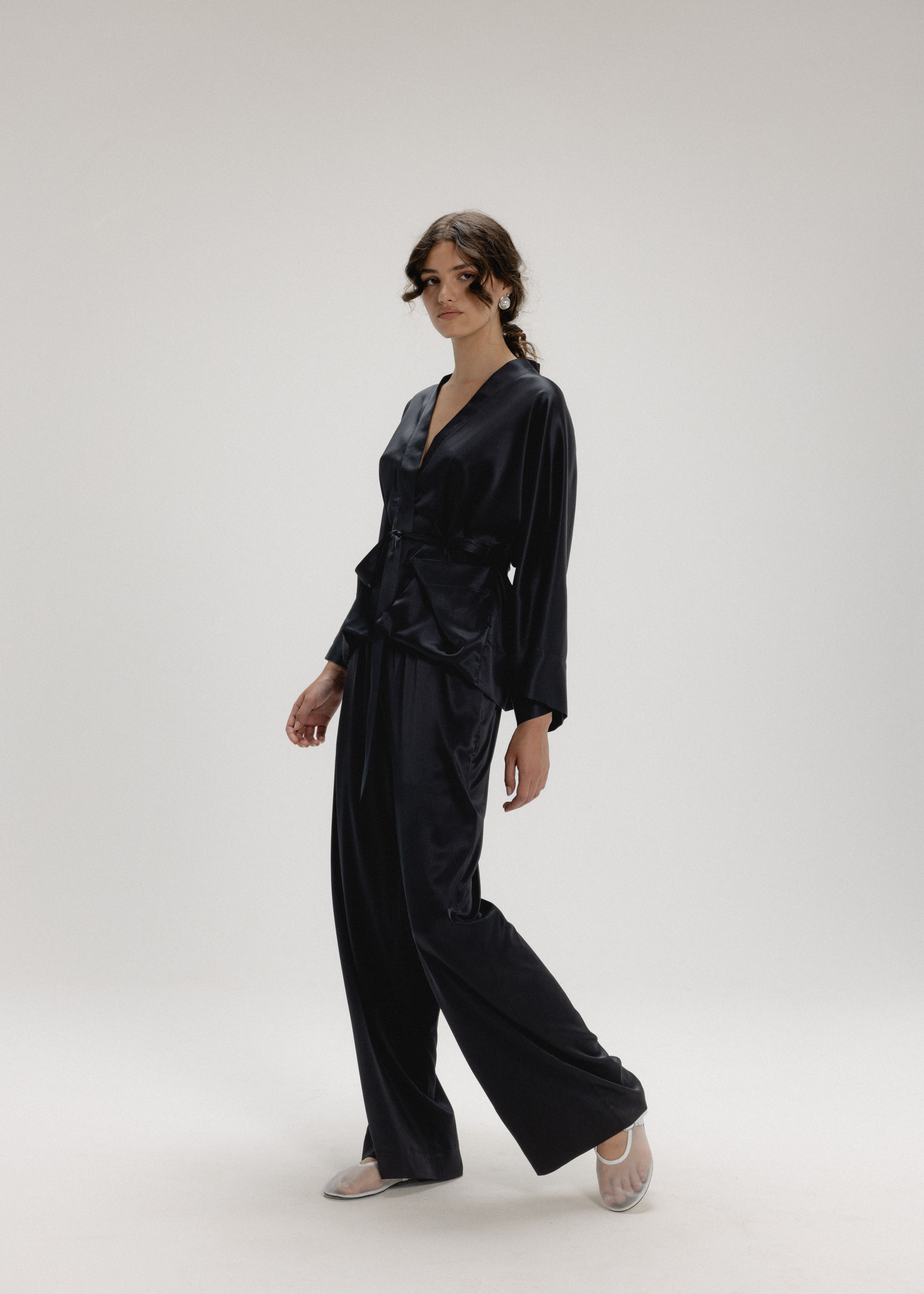 Silk Long Sleeve Jacket - image 2