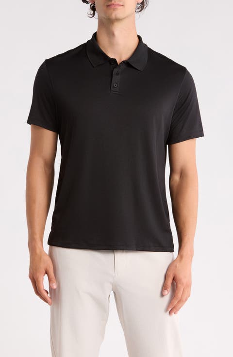 Textured Knit Golf Polo