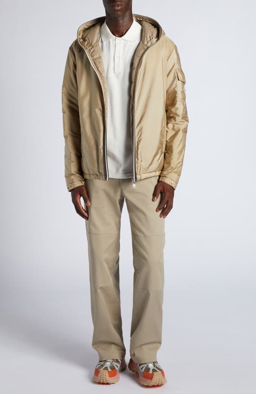 Moncler Evettes Nylon Down Jacket In Sand