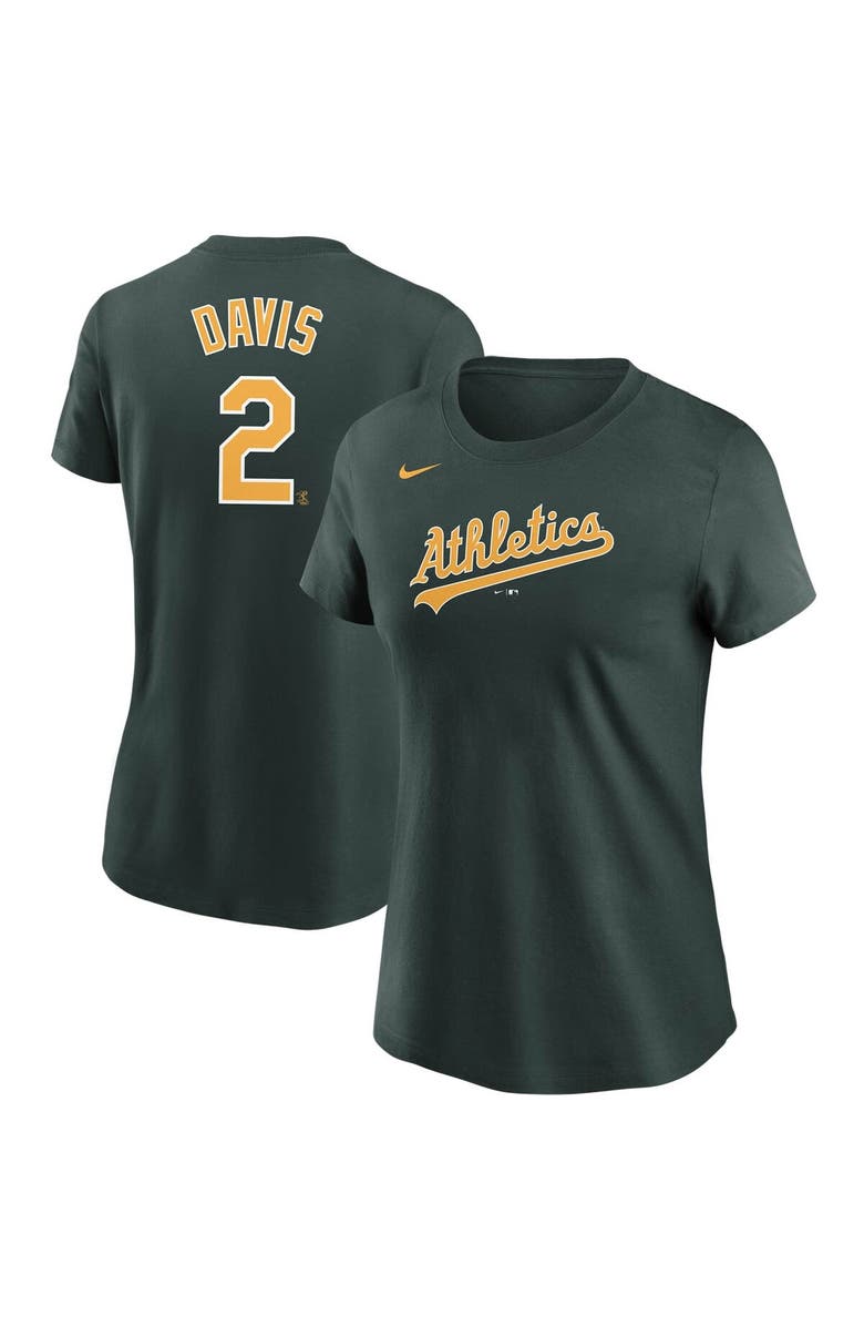 Nike Women's Nike Khris Davis Green Oakland Athletics Name & Number T-Shirt, Alternate, color, 