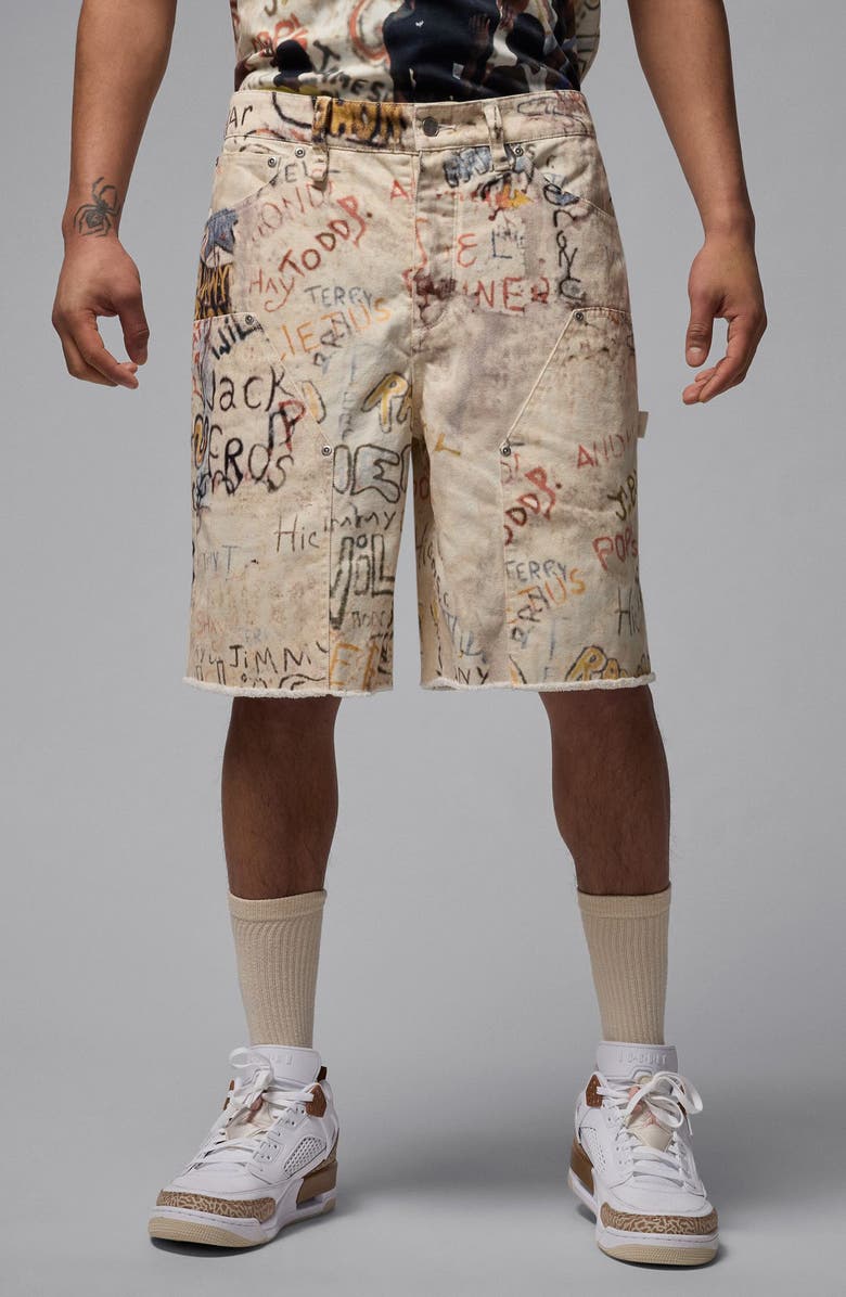 Jordan Print Cotton Twill Shorts, Main, color,
