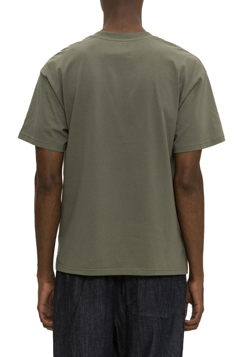 Impression Graphic Print Cotton T-Shirt, Alternate, color, OLIVE