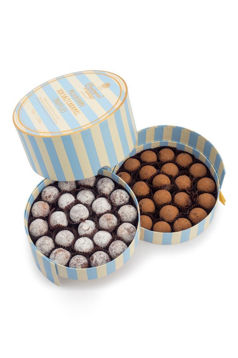 Flavored Chocolate Truffles in Gift Box, Main, color, MILK/ DARK SEA SALT