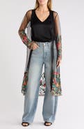 Forgotten Grace Embroidered Mesh Duster