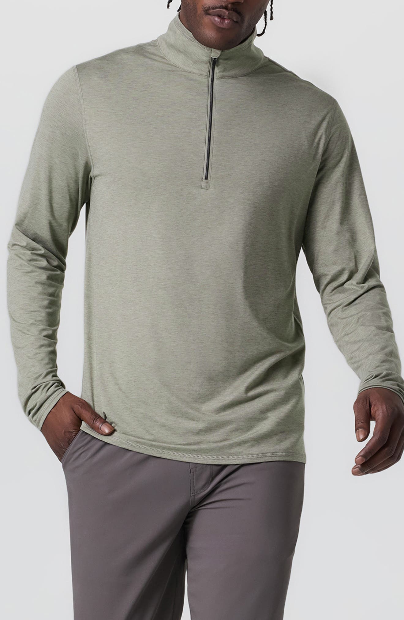 Vuori Ease Performance Half Zip 2.0 Sweatshirt (Men) | Nordstrom