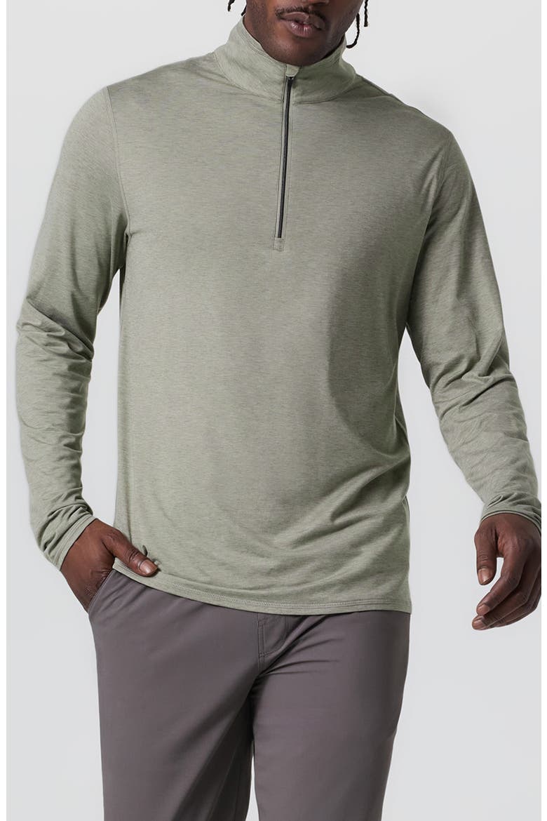 Ease Performance Half Zip 2.0 Sweatshirt, Main, color, LAUREL HEATHER