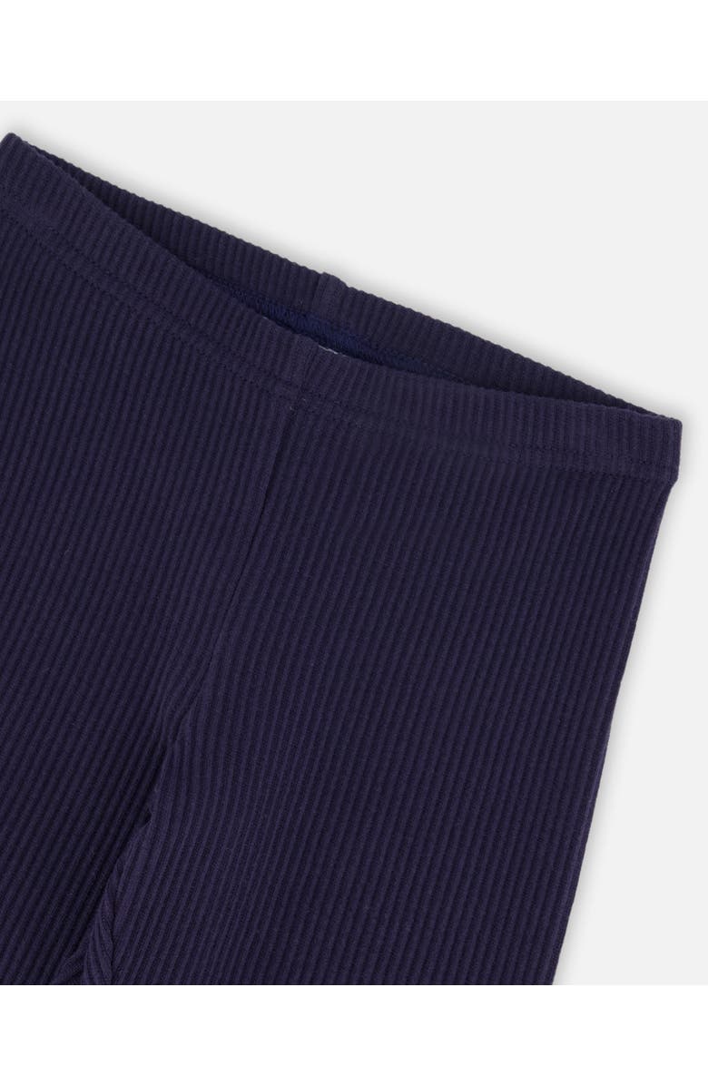 Deux par Deux Ribbed Leggings, Alternate, color, Navy Blue
