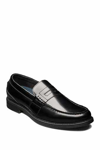 NUNN BUSH Lincoln Leather Moc Toe Penny Loafer - Wide Width Available