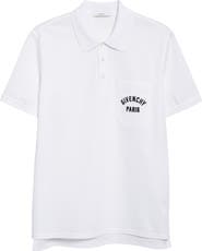 Givenchy Embroidered Logo Pocket Cotton Piqué Polo