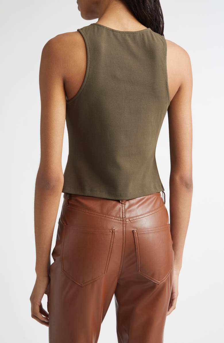 Veronica Beard Caroline Knit Vest, Alternate, color, Cypress