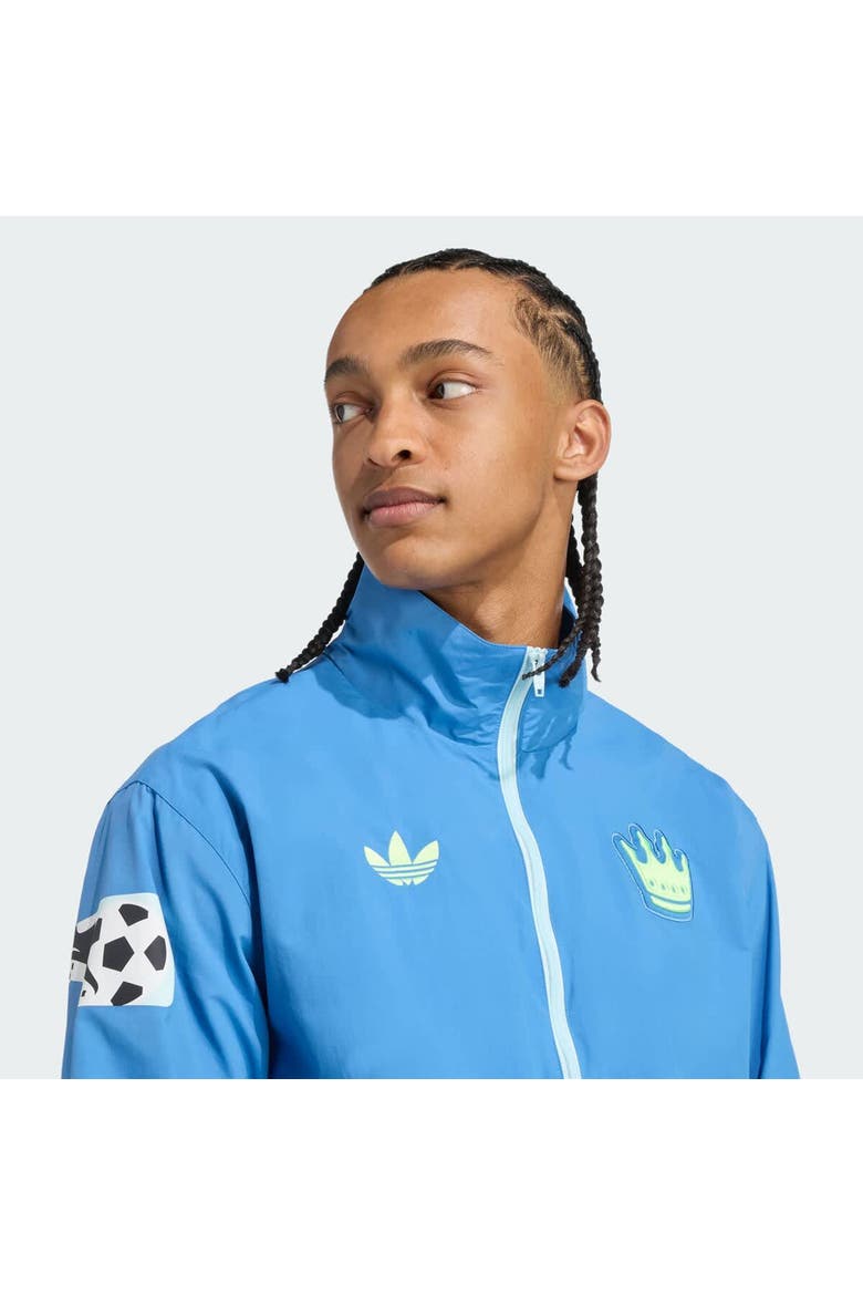 Men's adidas Originals Blue Charlotte FC 2025 Archive Collection Anthem Full-Zip Jacket, Alternate, color, Blue