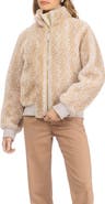 GORSKI Genuine Shearling Insignia Bomber Jacket, Reversible