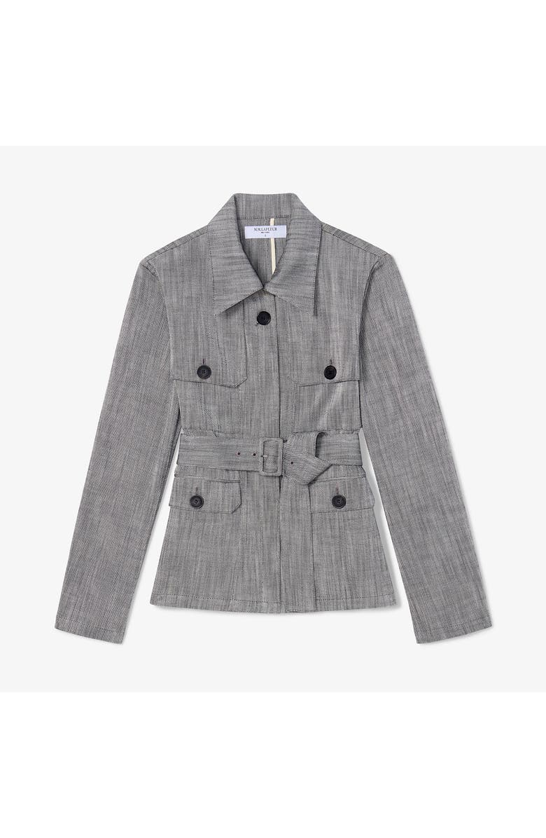 M.M.LaFleur Emery Safari Blazer - Porto Weave, Alternate, color, Grey