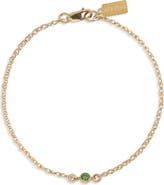 Set & Stones Cubic Zirconia Birthstone Pendant Bracelet