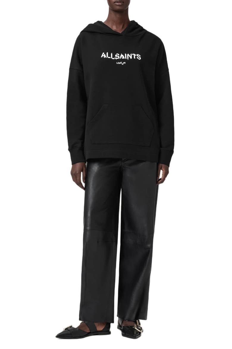 Static Etie Logo Hoodie, Alternate, color, BLACK