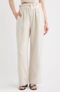 A.REN Christal Linen Straight Leg Pants