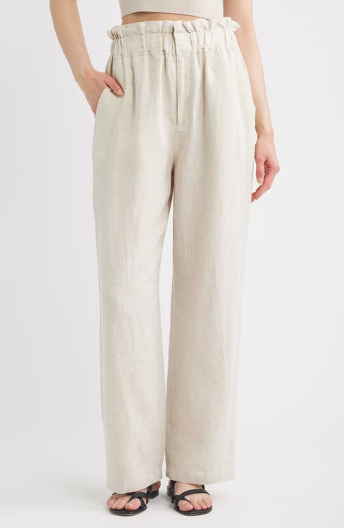 A.REN Christal Linen Straight Leg Pants at Nordstrom, Size Large