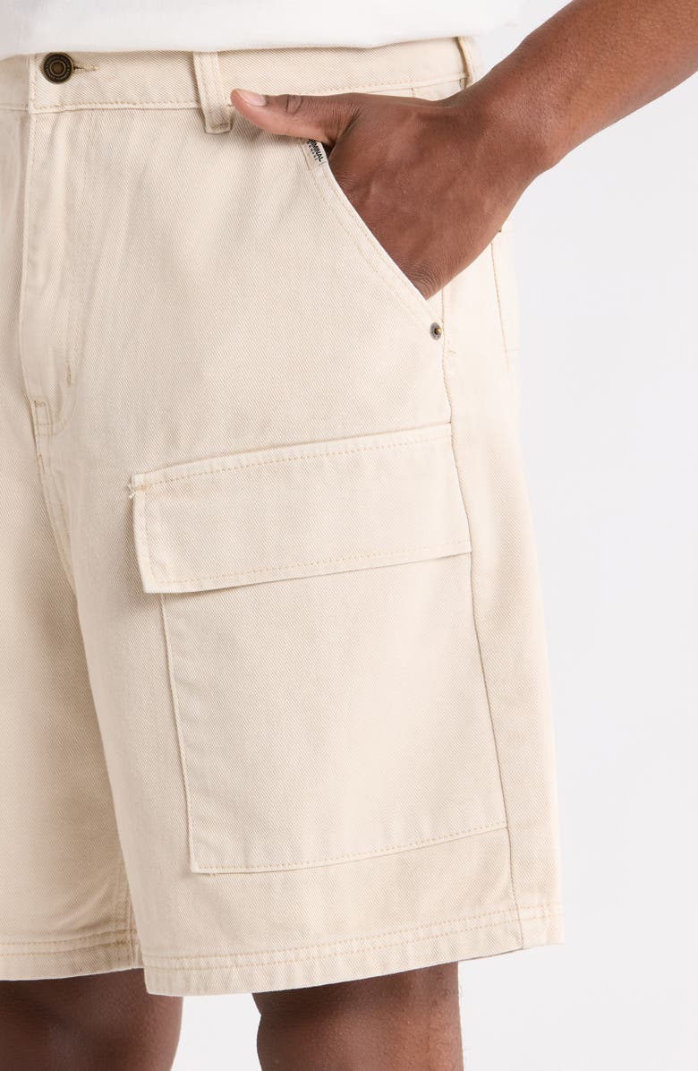 CRIMINAL DAMAGE Cotton Cargo Shorts, Alternate, color, Washed Stone