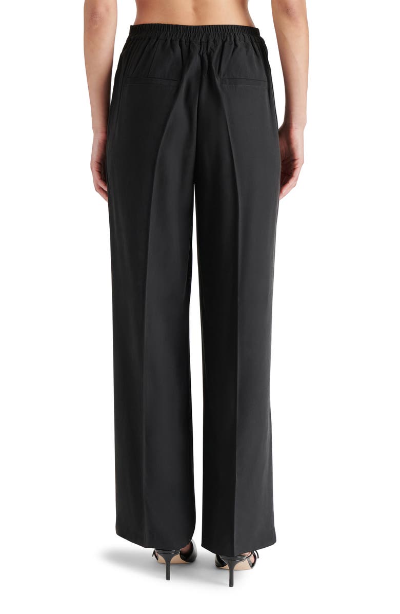 Steve Madden Blaze High Waist Straight Leg Pants, Alternate, color, Black