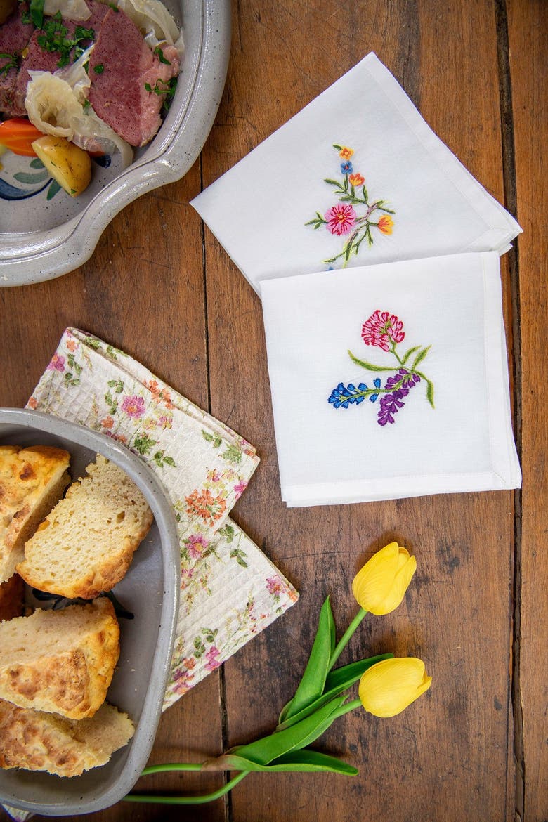 Spring Blooms Luncheon Napkin, Set of 2, Alternate, color, Multi
