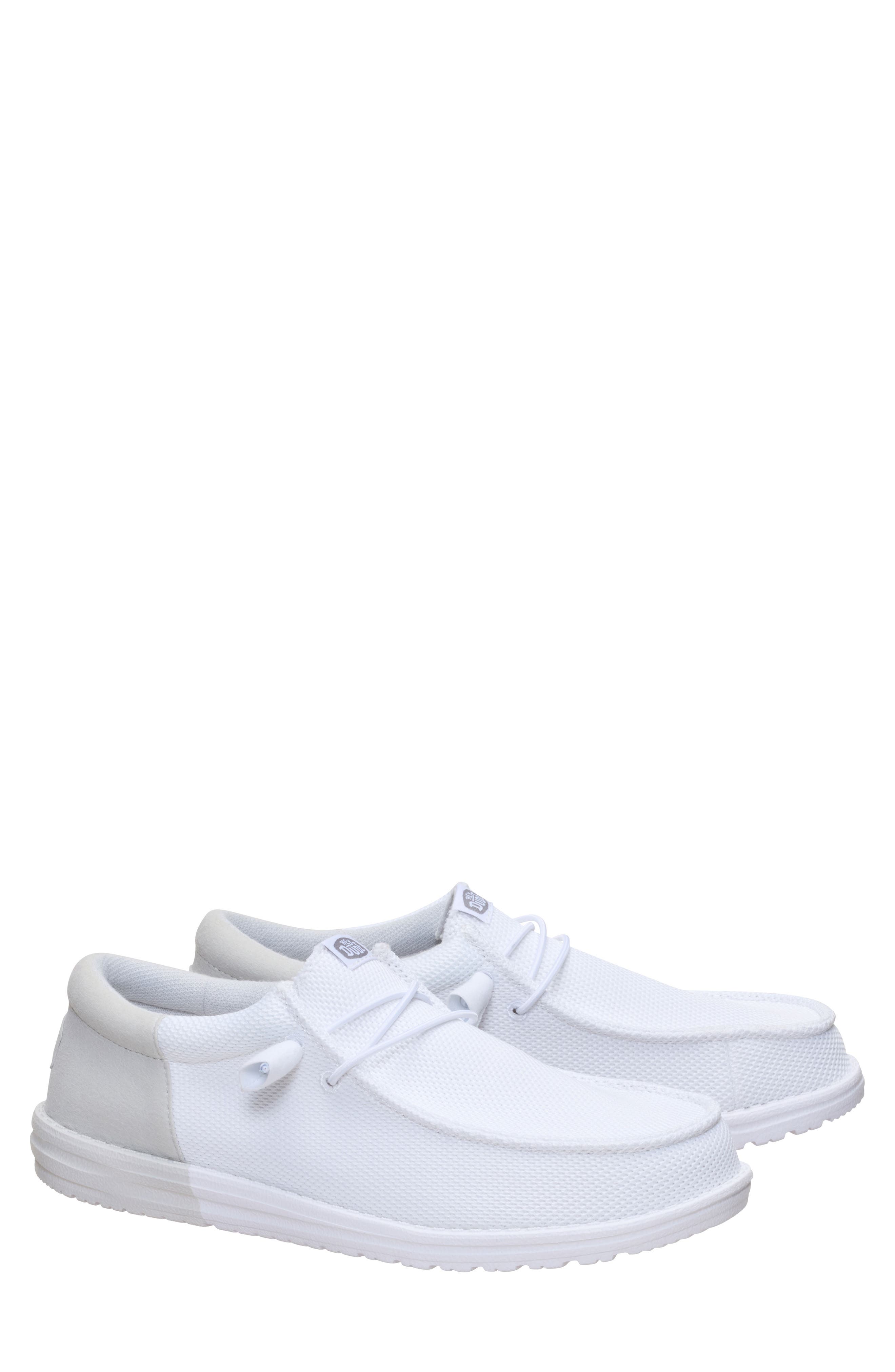 Wally Funk Mesh Split Slip-On, Alternate, color, WHITE/ GREY