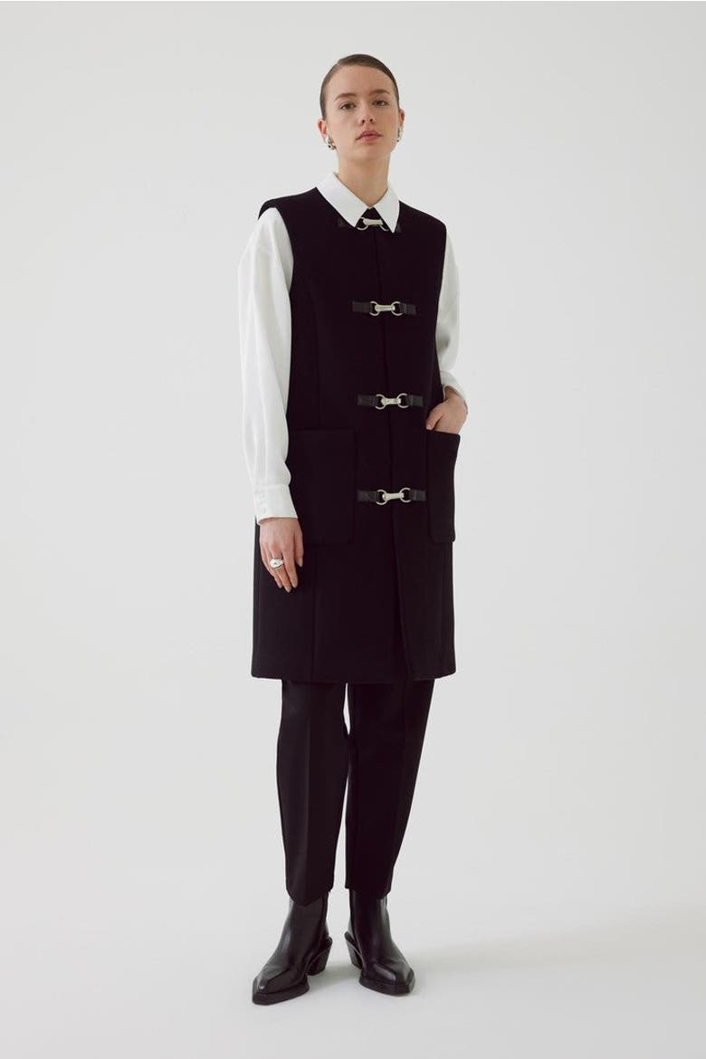 Amado Vest, Alternate, color, BLACK