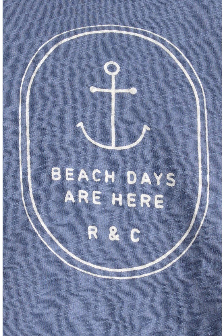 Kids' Graphic Raw Edge Beach Days T-Shirt, Alternate, color, MARINE