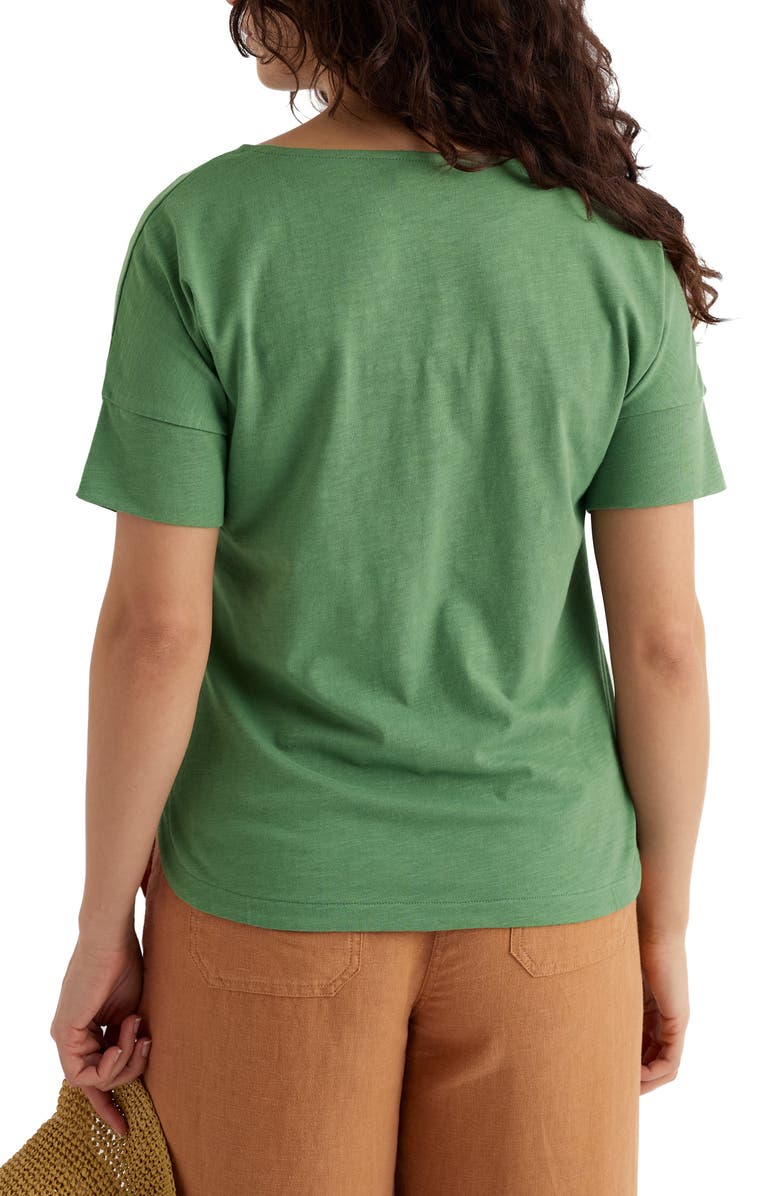 Seasalt Cornwall Bryher View Organic Cotton T-Shirt, Alternate, color, Dried Basil