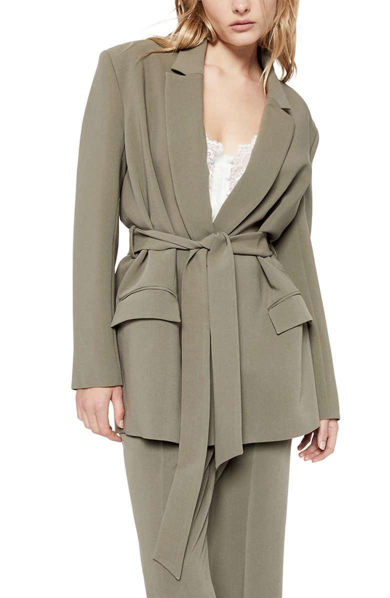 Bardot Belted Blazer, Main, color, 