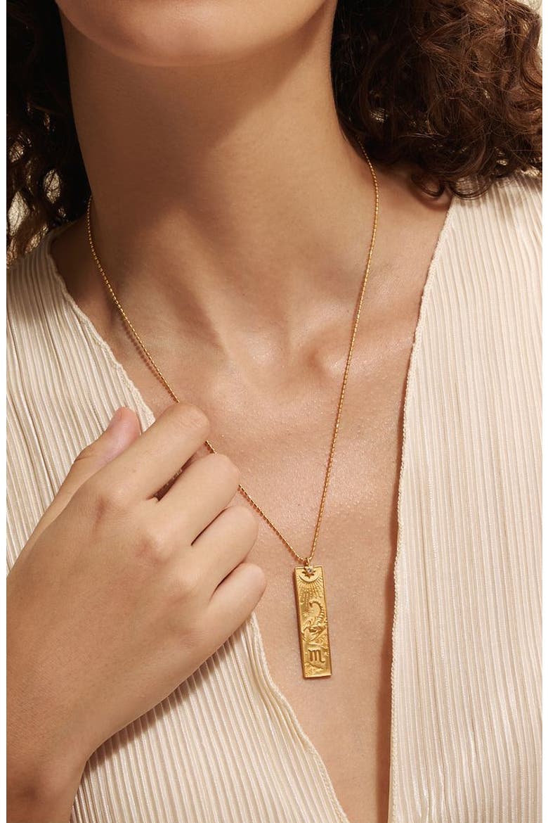 Story of Zodiac Necklace, Alternate, color, Scorpio