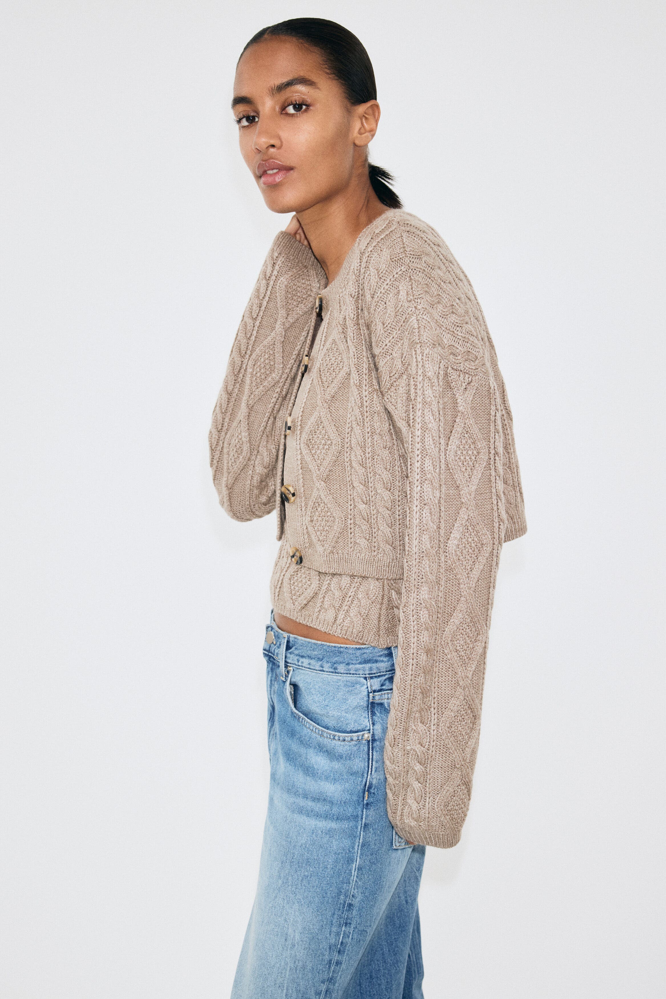 Cable-knit Cardigan - image 2