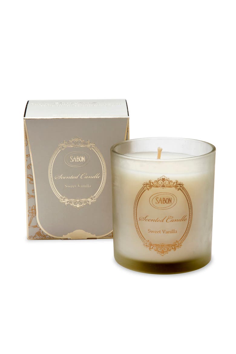 Candle Glass Sweet Vanilla, Alternate, color, Sweet Vanilla