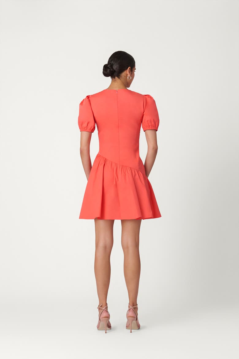 Cotton Poplin Milton Dress, Alternate, color, Tangerine