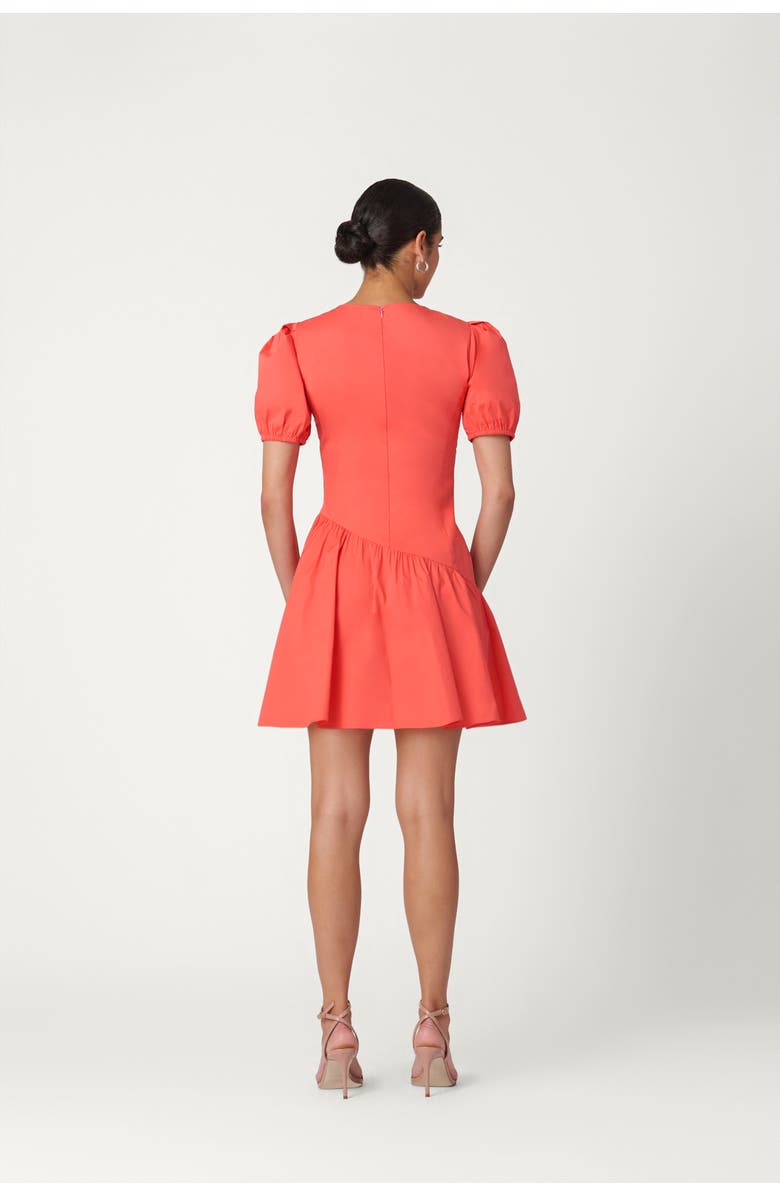 Shoshanna Cotton Poplin Milton Dress, Alternate, color, Tangerine